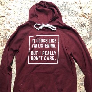 Rue 21 burgundy hoodie
